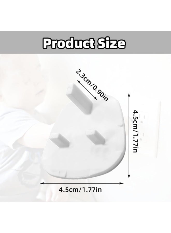 Outlet Plug Covers, Baby Proofing Plug Covers, White Outlet Covers Safety Covers, Electrical Protectors for your Child and Babies at Home, Pack of 12pcs - Image 2